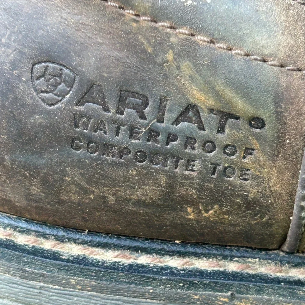 Ariat Groundbreaker Waterproof Composite Toe  Boots‎ Mens 12EE Leather 10014234